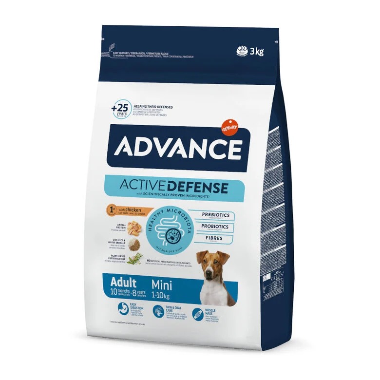 ADVANCE DOG MINI ADULT POLLO Y ARROZ 3 KG