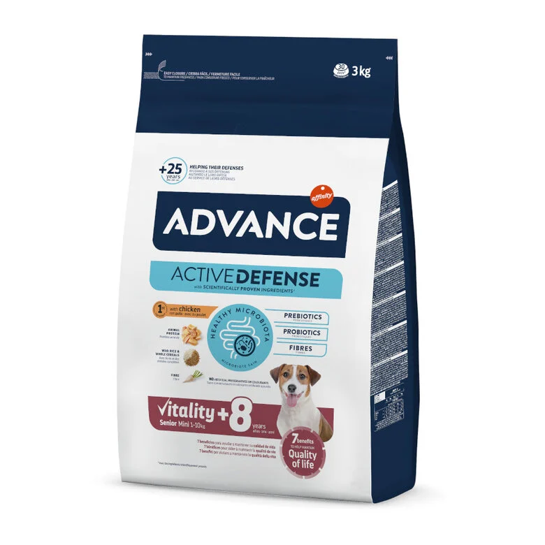 ADVANCE DOG MINI SENIOR POLLO Y ARROZ 3 KG