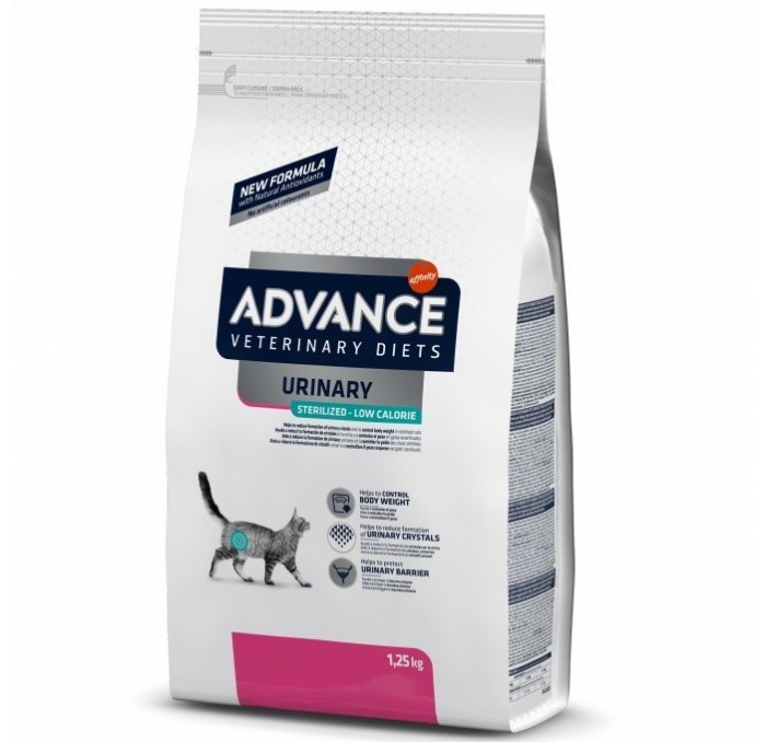 ADVANCE CAT URINARY ESTERILIZADO BAJO EN CALORIAS 1,25 KG