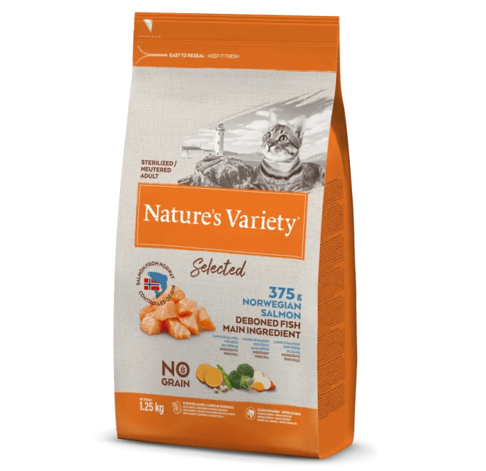 NATURE VARIETY  NO GRAIN SALMON 1,25KG 