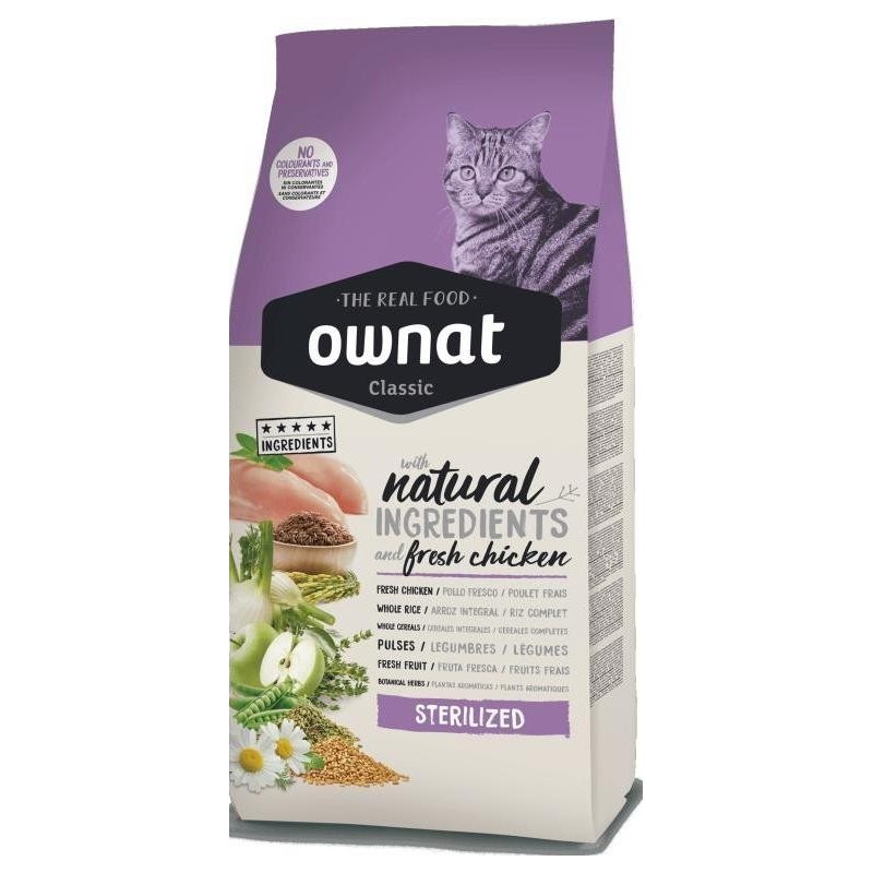 OWNAT CAT CLASSIC STERILIZED 15 KG