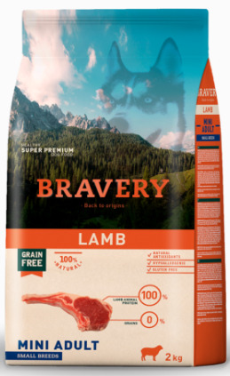 BRAVERY MINI ADULT LAMB 2KG